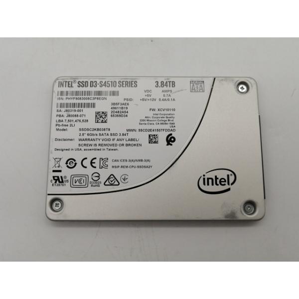 中古】Intel SSD D3-S4510 シリーズ SSDSC2KB038T8 3.8TB/SSD