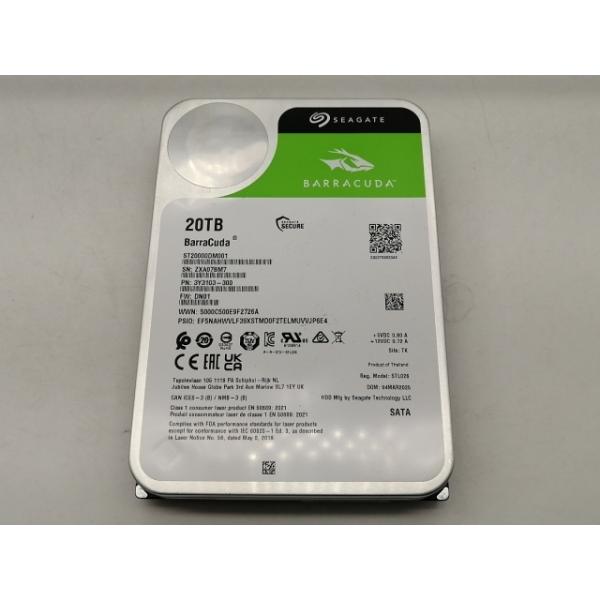 中古】Seagate ST20000DM001 BarraCuda 20TB/512MB/7200rpm/6Gbps