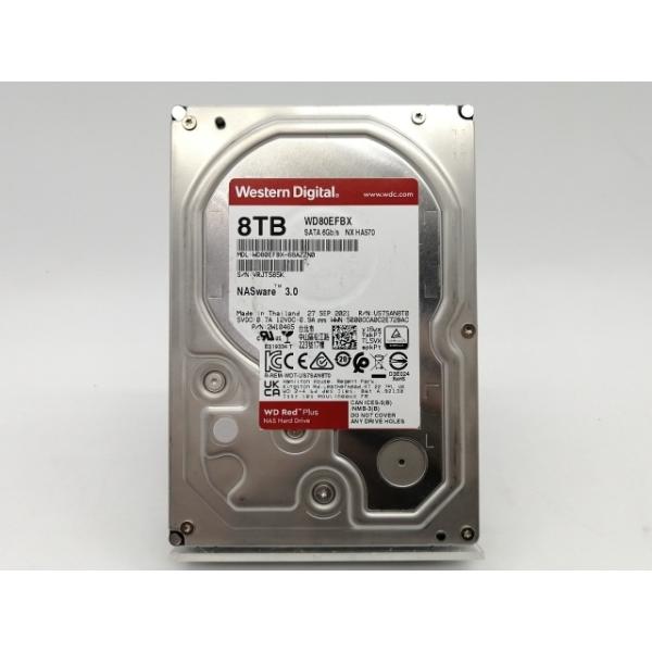 中古】W.D. WD80EFBX WD Red Plus 8TB/7200rpm/256MB/6Gbps【秋葉2号