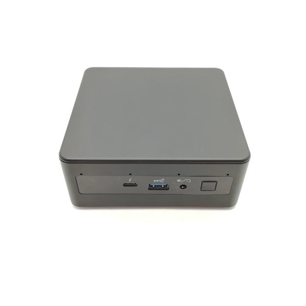 ■分類：ベアボーンPC■ランク：中古■メーカー：Intel■製造番号：G6PA13400EK1■備考：SWNUC11PAHi5000 BIOS Ver：PATGL357.0040.2021.0414.1645 状態：軽度スレ、底面ネジ穴カバ...