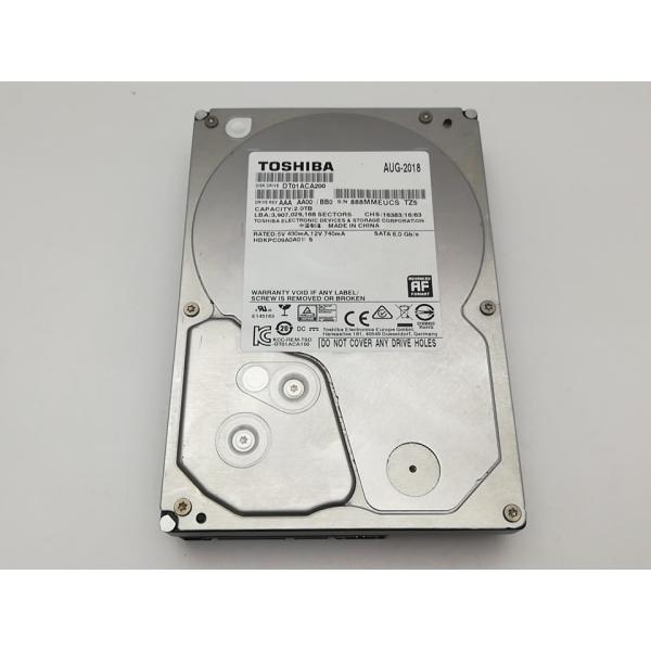 ■分類：3.5インチ 内蔵型SATA HDD■ランク：中古■メーカー：TOSHIBA■製造番号：888MMEUCSTZ5■備考：付属品：本体のみ■保証期間：１週間■注意事項：お客様のモニター発色の具合によって、実際の商品と色合いが異なる場合...