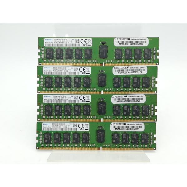 中古】DDR4 16GB 4本セット 計64GB PC4-19200(DDR4-2400) Registered