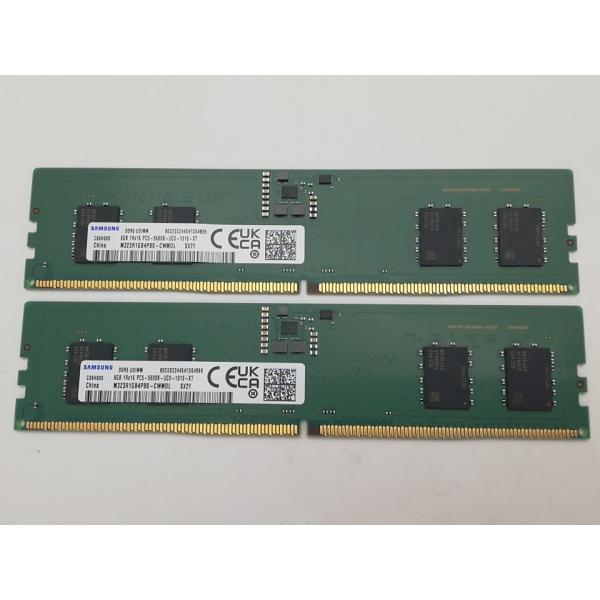 中古】DDR5 8GB 2枚組（合計16GB） DDR5-5600(PC5-44800