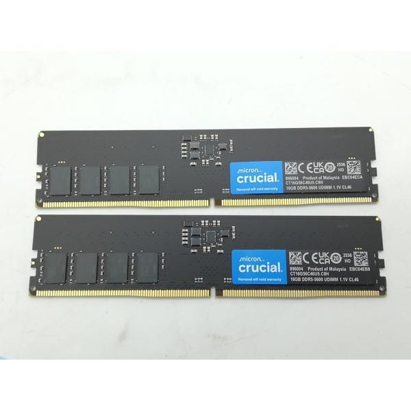 中古】DDR5 16GB 2枚組（合計32GB） DDR5-5600(PC5-44800