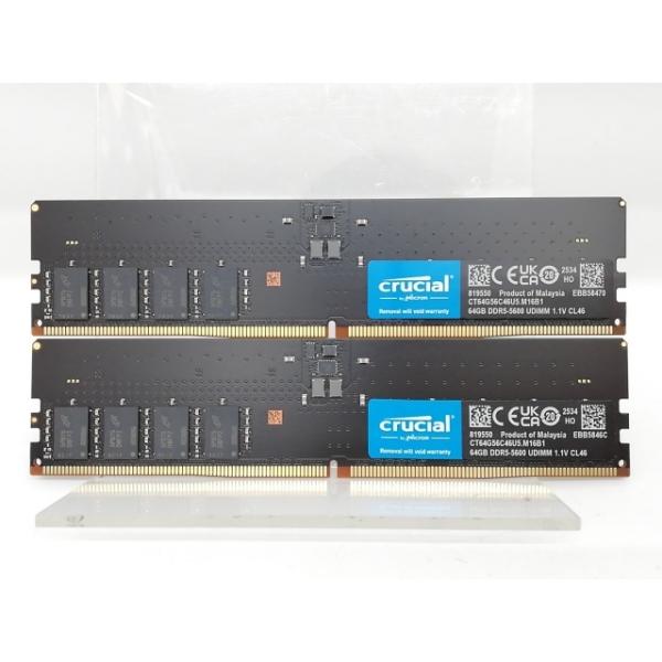 【新品未開封】DDR5-5600メモリ128GB(64GBx2) 中古】DDR5 64GB 2枚組（合計128GB） DDR5-5600(PC5-44800
