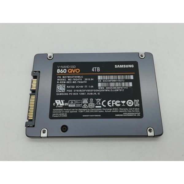 中古】SAMSUNG 860 QVO MZ-76Q4T0B/IT 4TB/SSD/6GbpsSATA/QLC【秋葉2号