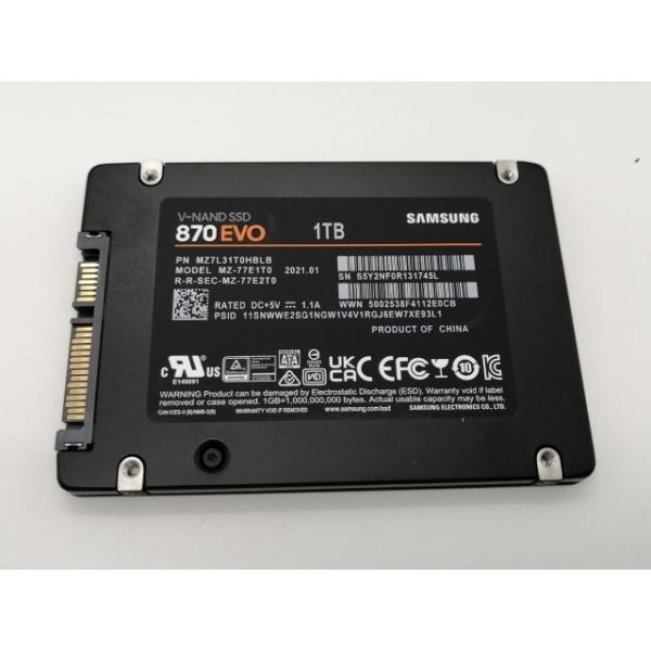 中古】SAMSUNG 870 EVO（MZ-77E1T0B/IT） 1TB/SSD/6GbpsSATA/TLC【熊本