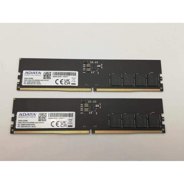 【美品】 DDR5-4800 32GBメモリ16GB×2 PC5-38400 中古】DDR5 16GB 2枚組（合計32GB） DDR5-4800(PC5-38400