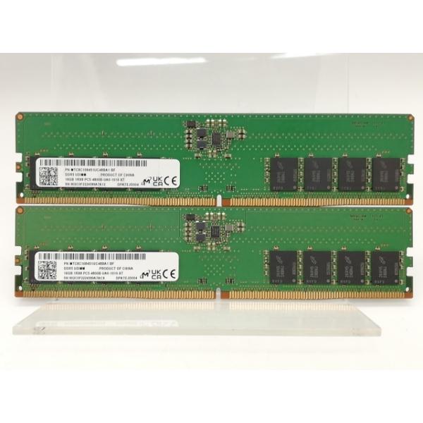 【未使用品】 DDR5-4800 32GBメモリ16GB×2 PC5-38400 中古】DDR5 16GB 2枚組（合計32GB） DDR5-4800(PC5-38400