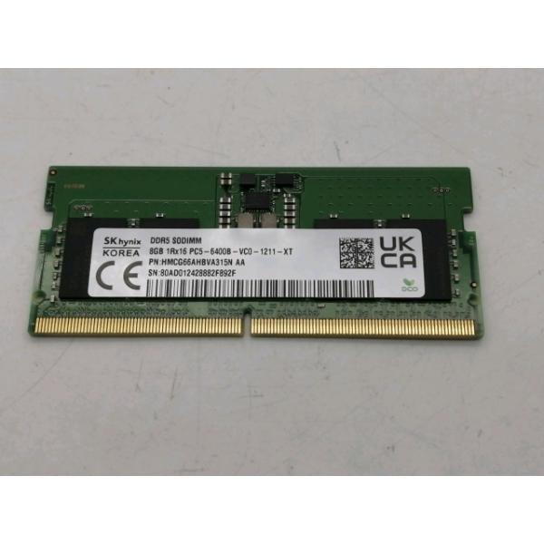 【中古】ノートPC用 SO-DIMM DDR5メモリ 8GB 2枚 中古】262PIN SODIMM 8GB DDR5-6400(PC5-51200)【ノートPC用】【秋葉2
