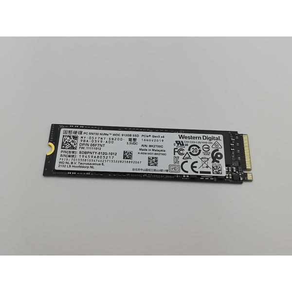 ■分類：SSD■ランク：中古■メーカー：各社■製造番号：19459A803217■備考：W.D. PC SN730 SDBPNTY-512G-1012 付属品：本体のみ■保証期間：１週間■注意事項：お客様のモニター発色の具合によって、実際の...