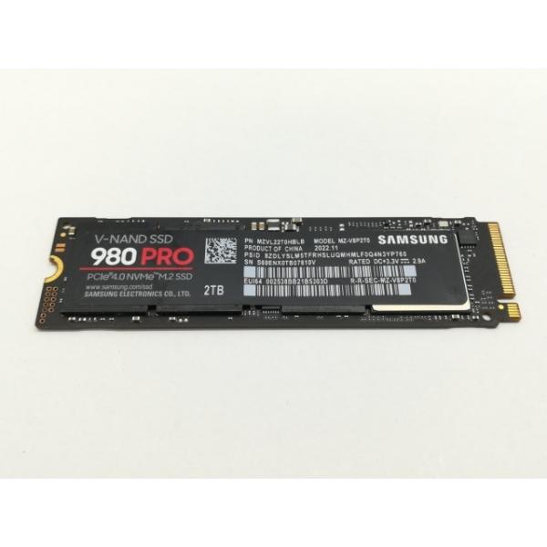 中古】SAMSUNG 980 Pro (MZ-V8P2T0B/IT) 2TB/M.2 2280(PCIe4.0 NVMe