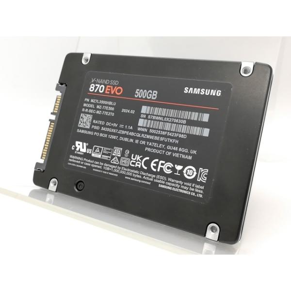 中古】SAMSUNG 870 EVO（MZ-77E500B/IT） 500GB/SSD/6GbpsSATA/TLC