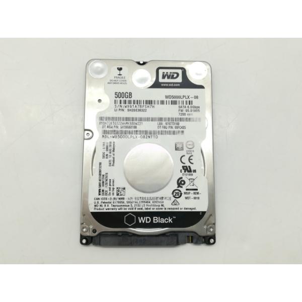 【中古】W.D. Black WD5000LPLX 500GB/7200rpm/6GbpsSATA/7mm/32M【秋葉4号】保証期間１週間
