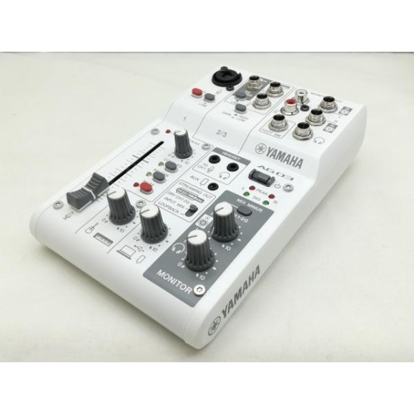 中古】YAMAHA AG03MK2 ライブストリーミングミキサー [ホワイト]【川崎
