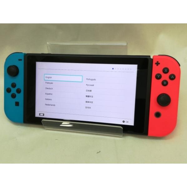 中古】Nintendo Switch 本体 Joy-Con(L) ネオンブルー/(R) ネオン
