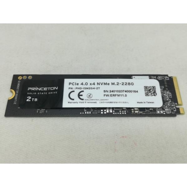 ■分類：SSD■ランク：中古■メーカー：各社■製造番号：240102374000164■備考：princeton本体型番：PHD-ISM2G4-2T付属品：本体のみ■保証期間：１週間■注意事項：お客様のモニター発色の具合によって、実際の商品...