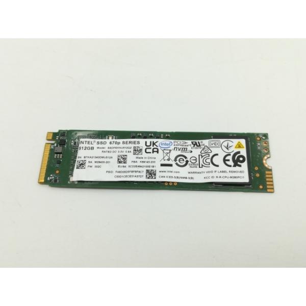 中古】Intel Intel SSD 670p(SSDPEKNU512GZ) 512GB/M.2 2280(NVMe