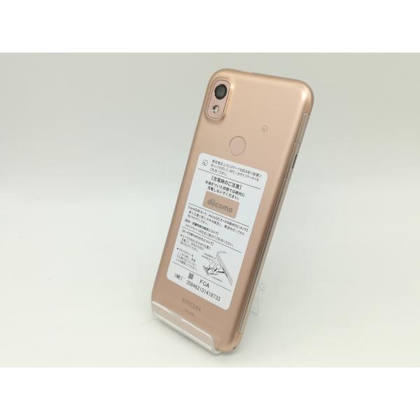 中古】KYOCERA docomo 【SIMフリー】 あんしんスマホ ピンクゴールド