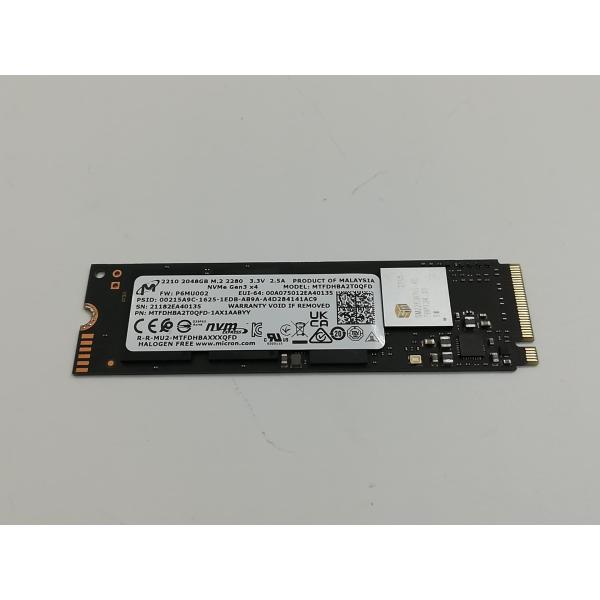 中古】各社 2TB SSD (M.2 2280/PCIe3.0 NVMe)【福岡筑紫】保証期間1