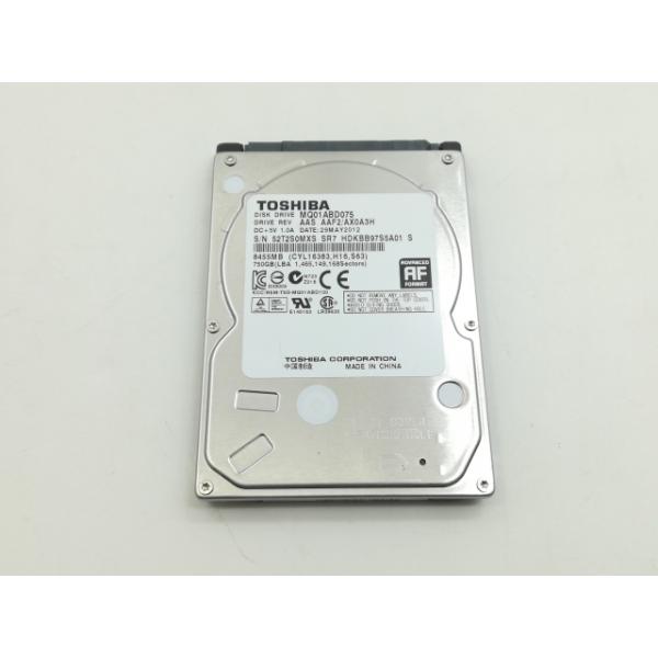 ■分類：2.5インチ 内蔵型SATA HDD■ランク：中古■メーカー：TOSHIBA■製造番号：52T2S0MXSSR7■備考：付属品：本体のみ■保証期間：１週間■注意事項：お客様のモニター発色の具合によって、実際の商品と色合いが異なる場合...
