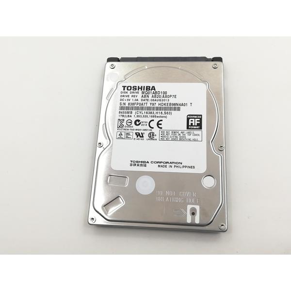 ■分類：2.5インチ 内蔵型SATA HDD■ランク：中古■メーカー：TOSHIBA■製造番号：838FP0A7TY97■保証期間：１週間■注意事項：お客様のモニター発色の具合によって、実際の商品と色合いが異なる場合があります。