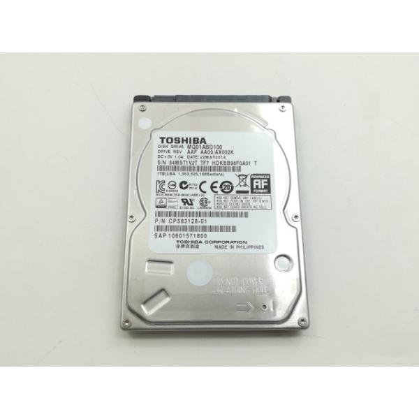 ■分類：2.5インチ 内蔵型SATA HDD■ランク：中古■メーカー：TOSHIBA■製造番号：54MST1V2TTF7■備考：付属品：本体のみ■保証期間：１週間■注意事項：お客様のモニター発色の具合によって、実際の商品と色合いが異なる場合...