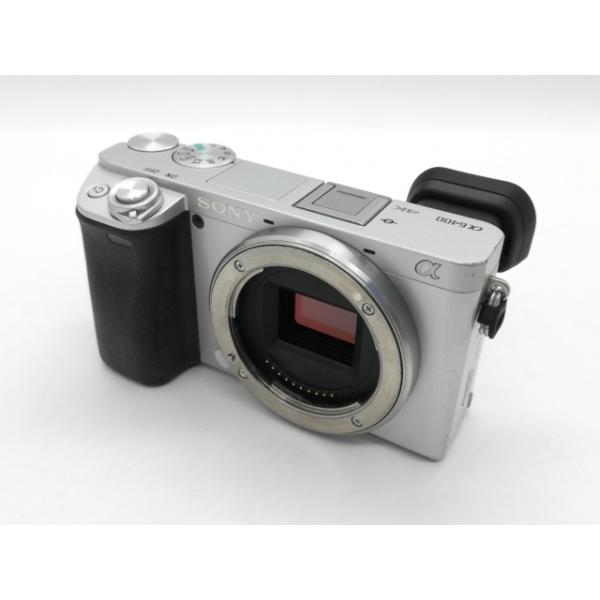 【中古】SONY α6400 ダブルズームレンズキット ILCE-6400Y シルバー【DS秋葉】保証期間１ヶ月【ランクC】