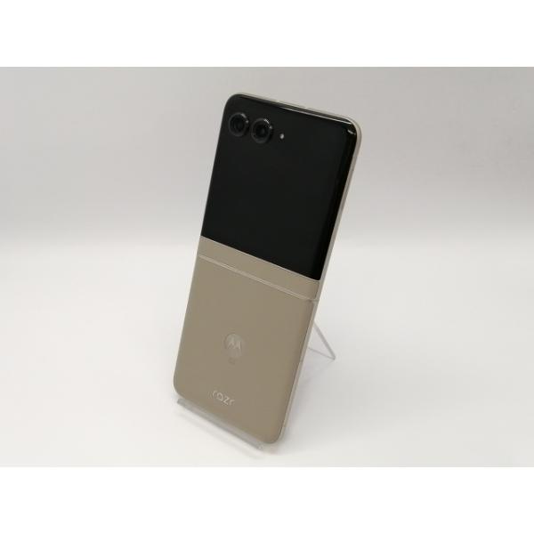 【中古】MOTOROLA SoftBank 【SIMフリー】 motorola razr 50s サンドクリーム 8GB 256GB A403MO【小倉駅前】保証期間１ヶ月【ランクA】