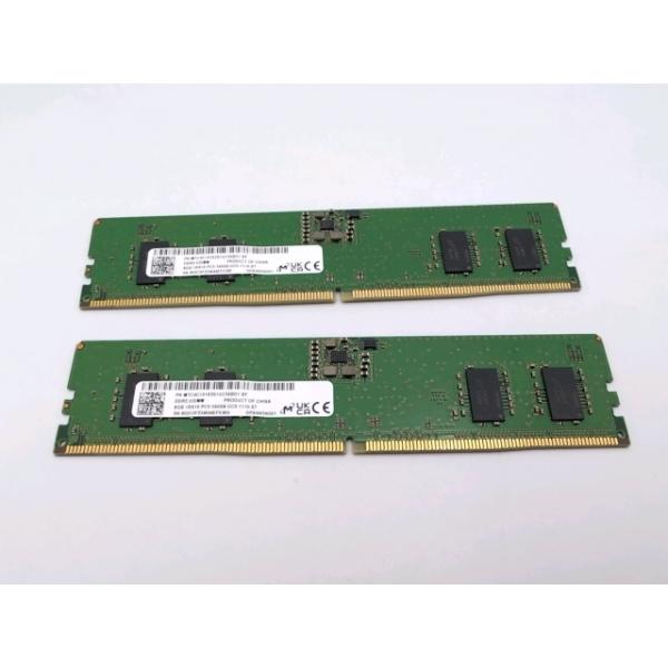 中古】DDR5 8GB 2枚組（合計16GB） DDR5-5600(PC5-44800