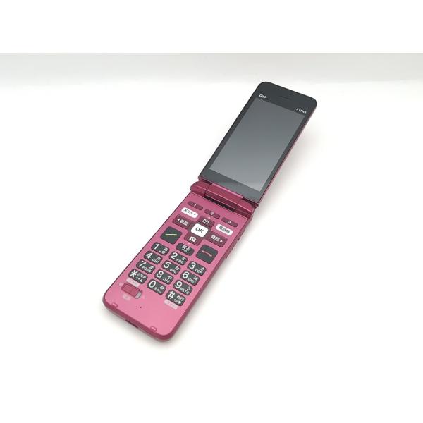 中古】KYOCERA au 【SIMロック解除済み】 かんたんケータイ ライト
