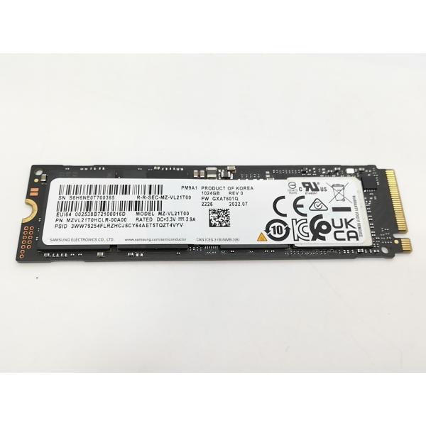 新品10時間未満ほぼ未使用 SSD M.2 1TB 中古】各社 1TB SSD (M.2 2280/PCIe4.0 NVMe)【アリオ倉敷】保証期間1