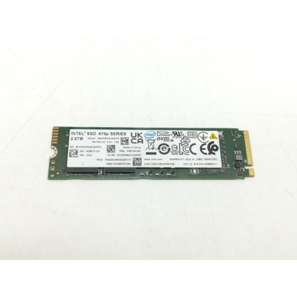 中古】Intel Intel SSD 670p(SSDPEKNU020TZX1) 2TB/M.2 2280(PCIe3.0