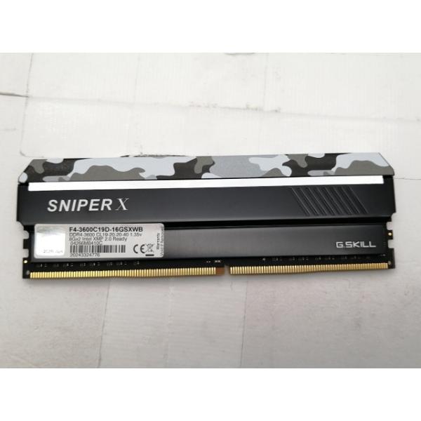 ■分類：メモリー■ランク：中古■メーカー：DDR4■製造番号：4762/4761/4775/4776■備考：G.SKILL/SNIPER X ヒートシンク付 付属品：本体のみ■保証期間：１週間■注意事項：お客様のモニター発色の具合によって、...