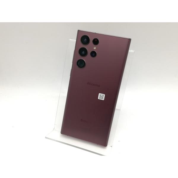 中古】SAMSUNG docomo 【SIMフリー】 Galaxy S22 Ultra バーガンディ