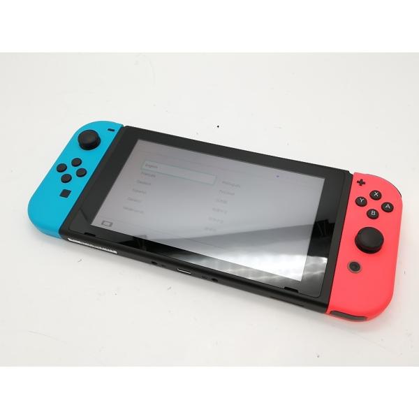 中古】Nintendo Switch 本体 Joy-Con(L) ネオンブルー/(R) ネオン