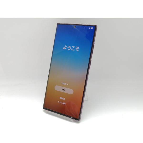 中古】SAMSUNG docomo 【SIMフリー】 Galaxy S22 Ultra バーガンディ