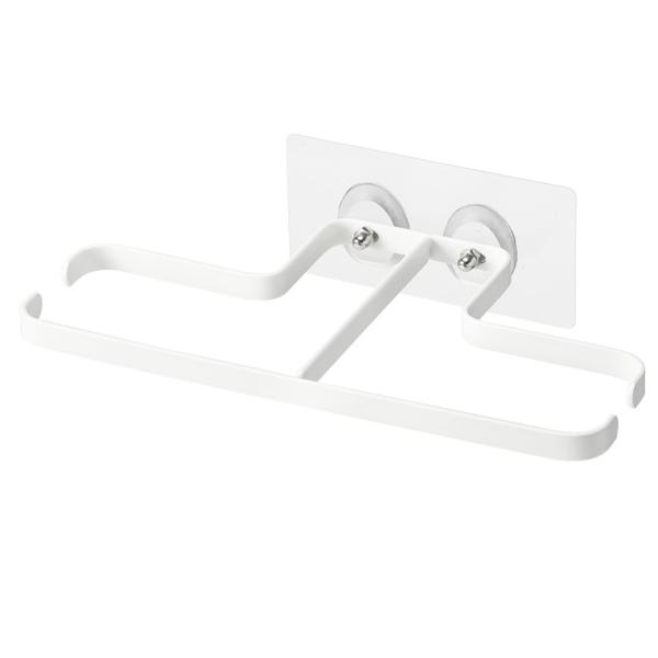 ・素材：PU + PC +ステンレス鋼・サイズ：縦11*横21.5*厚さ1cm・重量：91g・カラー：ホワイト・パッケージ内容：壁掛けスリッパラック*1、粘着テープ*1、ねじ*2・高品質の鉄素材で作られた壁掛けスリッパラック。 ・垂直スペー...