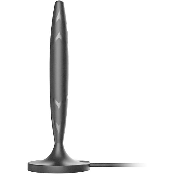 ・サイズ：直径6*高さ17cm・重量：135g・周波数：VHF 170-230Mhz   UHF 470-862Mhz・ゲイン：25dBi・ケーブル長さ：全長/約3.2m、増幅器まで/約50cm・カラー：ブラック・パッケージ内容：TVアンテ...