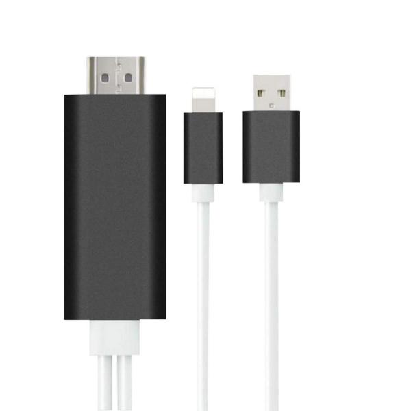 HDMI 変換ケーブル ライトニング Lightning iPhoneDigital AVアダプタ アイフォン 設定不要 テレビ接続ケーブル
