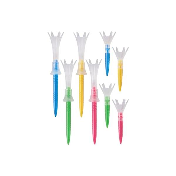 星野陸也プロ使用ティーダイヤゴルフDAIYA GOLF トマホークティー ロング&ショート 8本入 高さ調節可能 飛距離アップ 高耐久 折れにくい 見つけやす