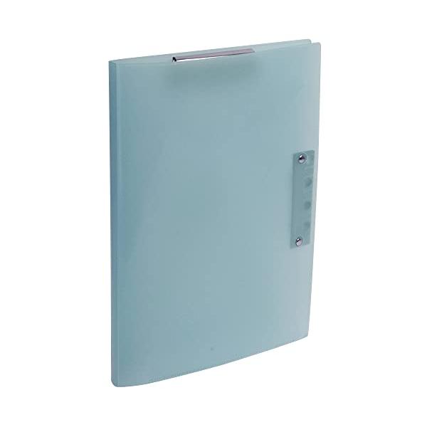 ナカバヤシ 超天才くんファイル2 A4 クリップボード バインダー ブルー CH-6011B