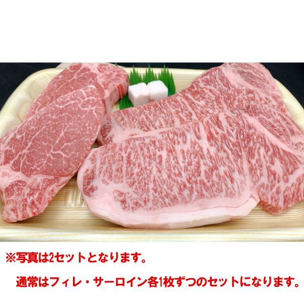 静岡特撰和牛　フィレ1枚＆サーロインステーキ1枚約400ｇ（2〜3人前）　※冷凍発送　送料無料　