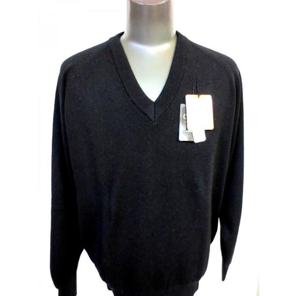 日本製でメンズ紳士おすすめのカシミヤ100 Vネックセーターmサイズの