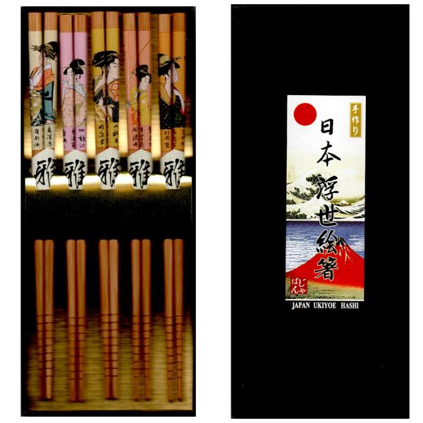 煎茶　竹製　文人図　菓子箸　五組セット　田辺完斎　共箱　工芸品　茶道具 japan_lh5ukbm