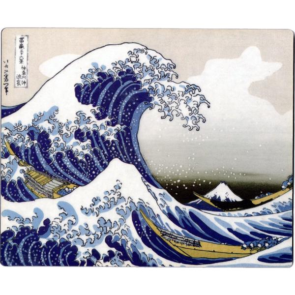 コースター 浮世絵 葛飾北斎 神奈川沖浪裏 波 セラミック