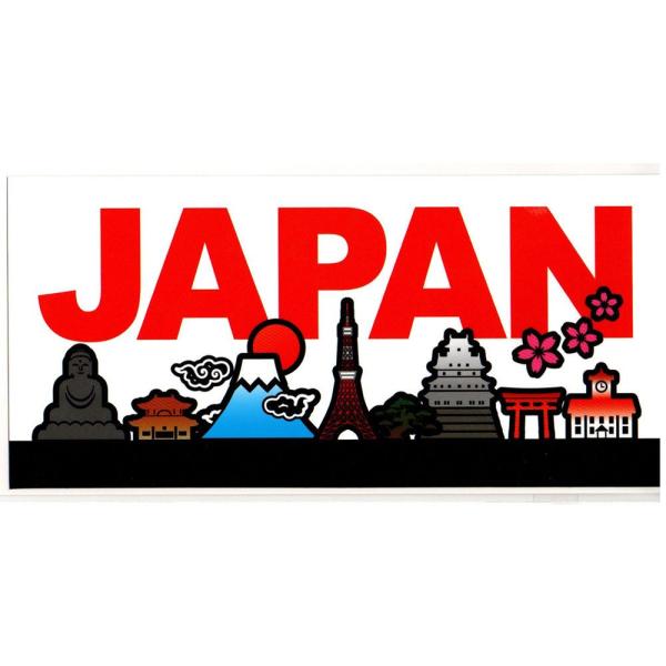 ステッカー JAPAN 日本 ジャパン 和柄ステッカー 和風ステッカー 観光ステッカー シール 富士山 車 海外スーツケース トラベルステッカー 送料無料