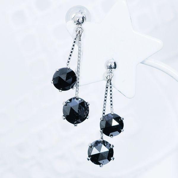 計２．０ｃｔ　PTブラックダイヤピアス 楽天市場】スタッドピアス プラチナ PT900 ブラックダイヤモンド