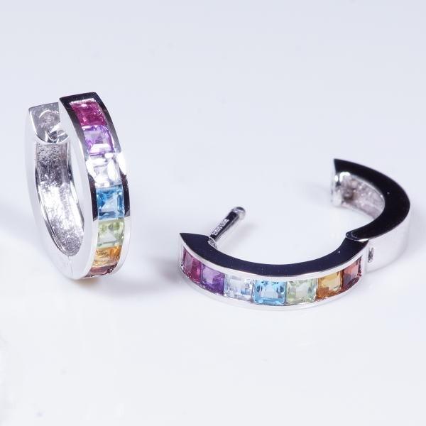 K18WG 0.6ct J[Xg[sAX vZX 18zCgS[h A~bg