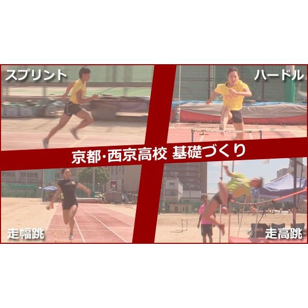 公立高校ながら、スプリント・跳躍種目で毎年結果を残している京都市立西京高校。「能力が高くない選手でも基礎からやることで、どの種目でも結果が出てくる」と顧問の渡邉先生はおっしゃいます。 本作では、「スプリント」「ハードル」「走高跳」「走幅跳」...